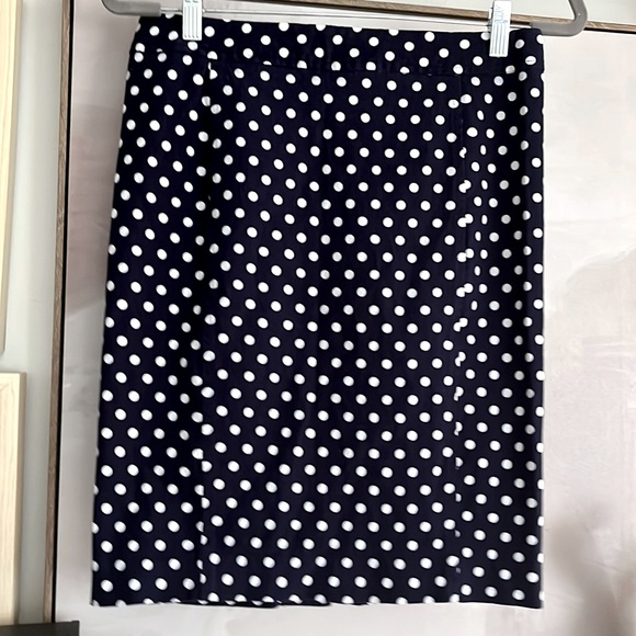 Pixley Polka Dot Pencil Skirt, Size M - Picture 2 of 13